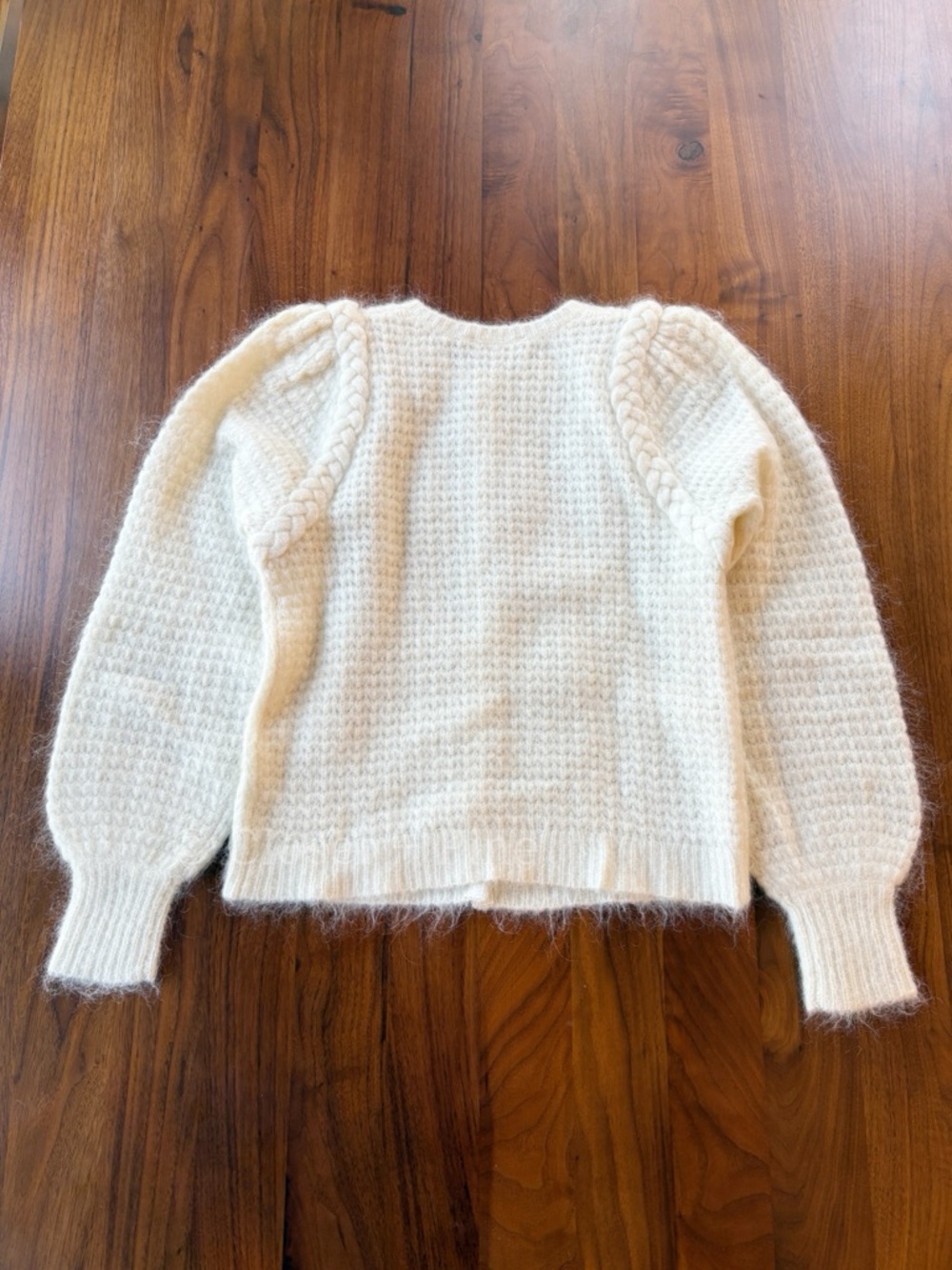 Sezane Anouk Jumper Sweater Cardigan Size XS Ecru Cream Off White - Picture 5 of 12